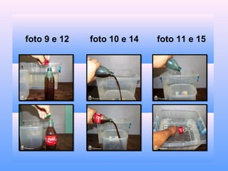 1 – A Garrafa com líquido escuro (água suja) será
comparada com o homem pecador cheio de
pecado e bloqueado que não se abre para a
graça Divina e mesmo recebendo um pouco da
graça permanecerá ainda sujo e no pecado.
 