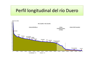 Perfil longitudinal del río Duero
 
