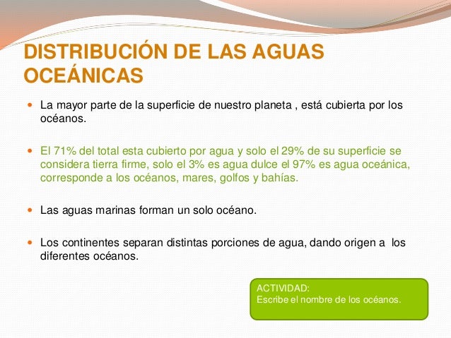 Dinámica de las aguas oceánicas