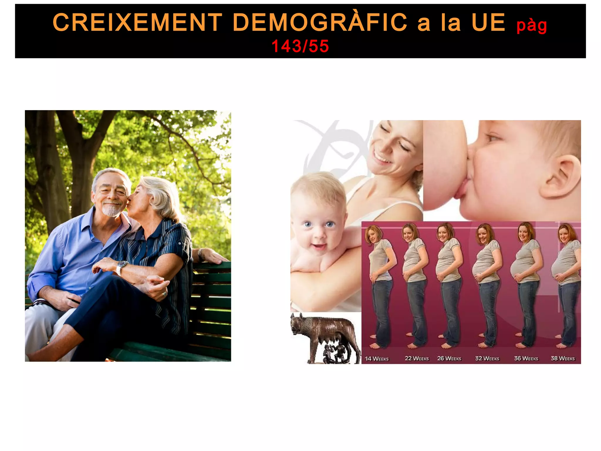 CREIXEMENT DEMOGRÀFIC a la UE   pàg
             143/55
 