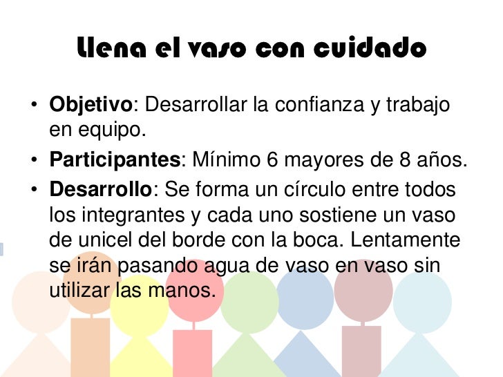 dinámicas de integración Este es un recurso gratuito de mucha utilidad para las personas que tienen que trabajar con algún grupo, ya sea de niños, jóvenes y adultos, pues contiene muchas. dinámicas de integración Este es un recurso gratuito de mucha utilidad para las personas que tienen que trabajar con algún grupo, ya sea de niños, jóvenes y adultos, pues contiene muchas.