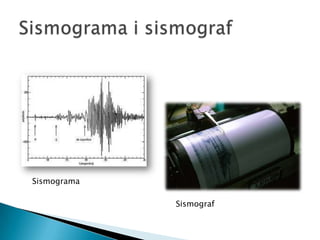 Sismograma
Sismograf
 