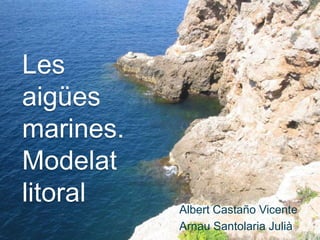 Les
aigües
marines.
Modelat
litoral Albert Castaño Vicente
Arnau Santolaria Julià
 