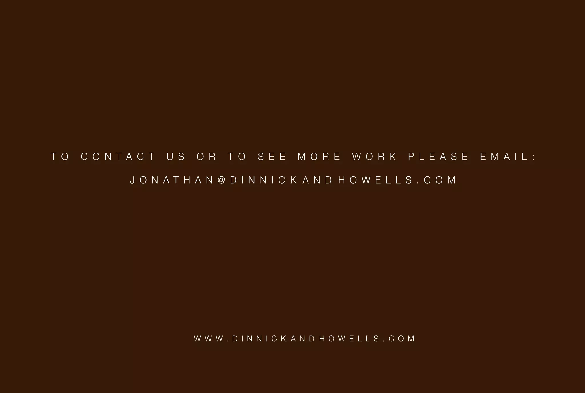 Print Design - Dinnick & Howells