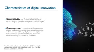Lecture slides: Digital Innovation and Transformation | PDF