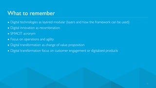 Lecture slides: Digital Innovation and Transformation | PDF