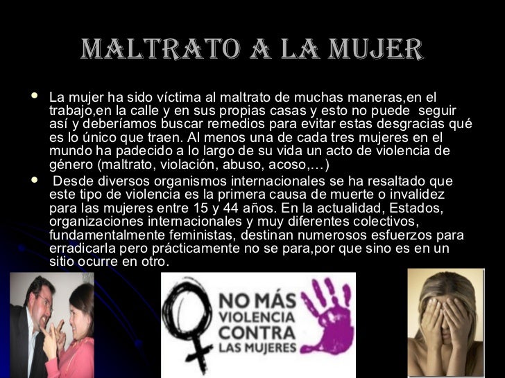 Maltrato a la mujer
