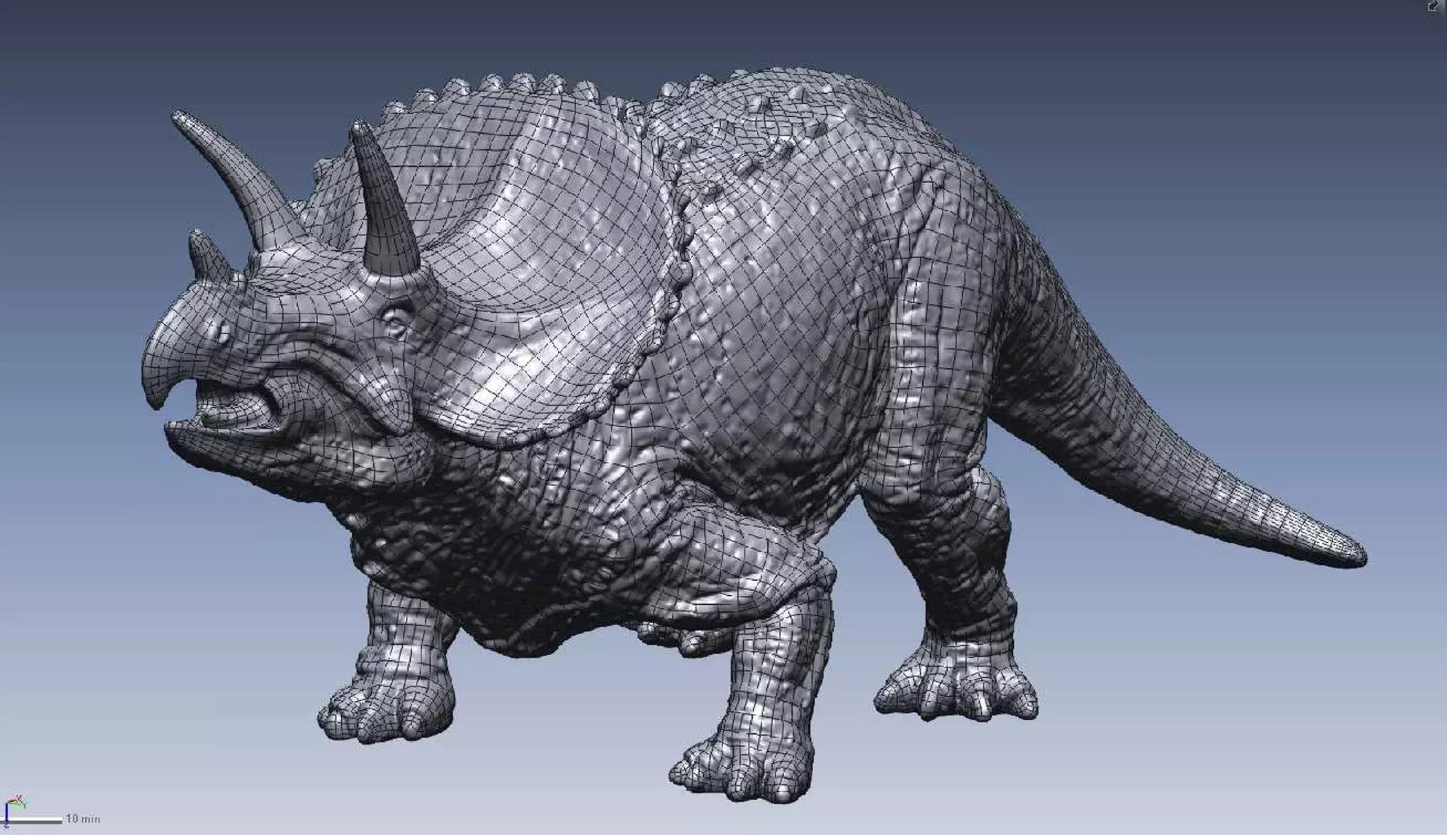 Dinosaur- NURBS modeling in reverse engineering