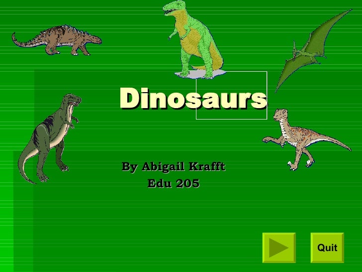 dinosaur presentation ideas