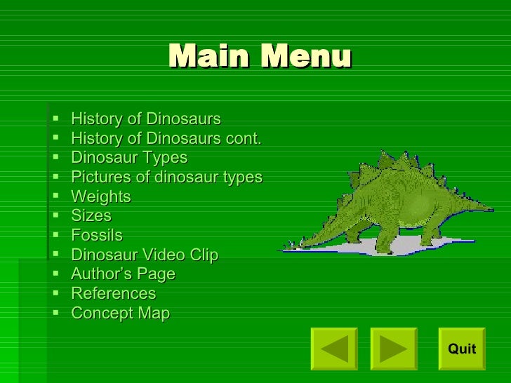 dinosaur presentation ideas