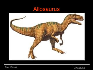 Prof. Bessa Dinosauria
Allosaurus
 