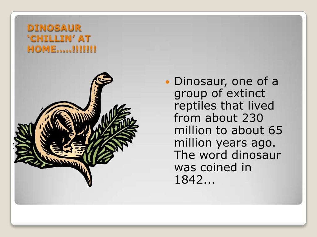 powerpoint about dinosaurs