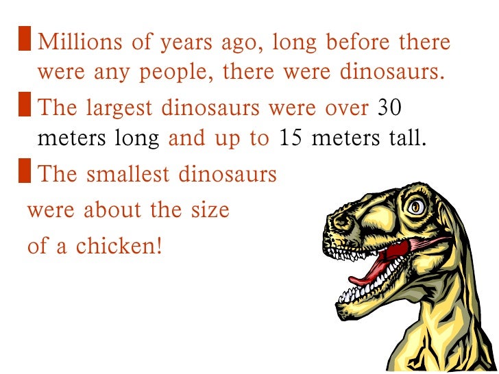 presentation about dinosaurs
