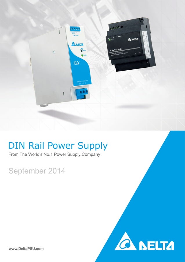 Delta DIN Rail Power Supply Brochure (September 2014) PDF