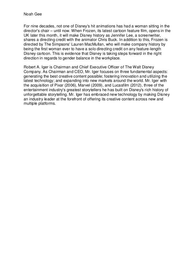 Disney movie thesis statement image