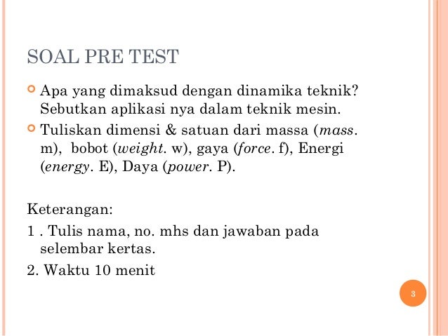 Dinamika Teknik T Nas