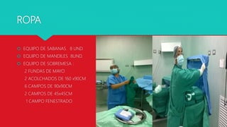 ROPA
 EQUIPO DE SABANAS 8 UND.
 EQUIPO DE MANDILES 8UND.
 EQUIPO DE SOBREMESA :
2 FUNDAS DE MAYO
2 ACOLCHADOS DE 160 x90CM
6 CAMPOS DE 90x90CM
2 CAMPOS DE 45x45CM
1 CAMPO FENESTRADO
 