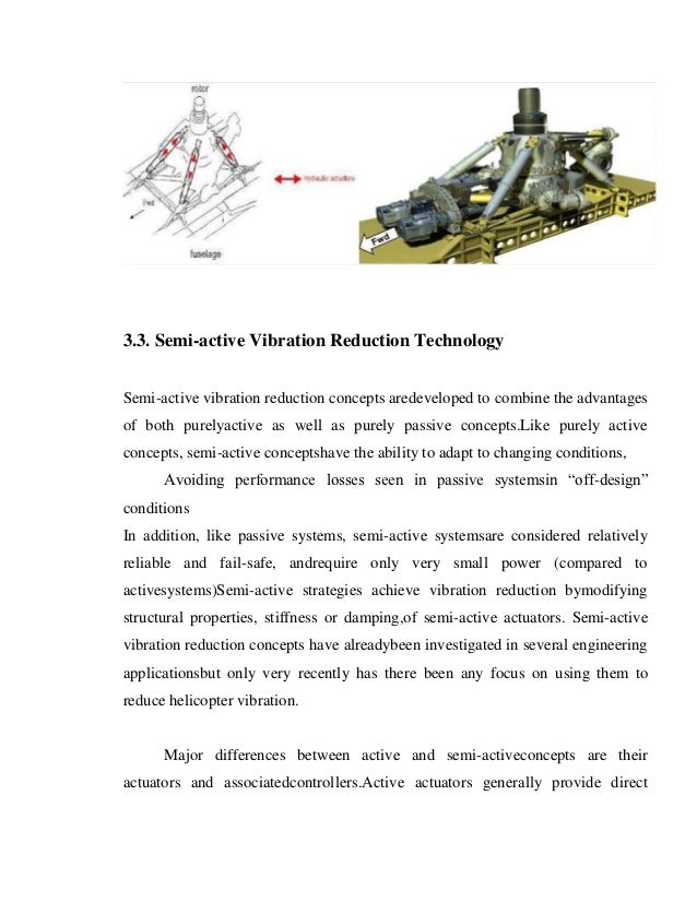 Helicopter Vibration Reduction Techniques
