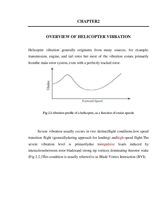 Helicopter Vibration Reduction Techniques