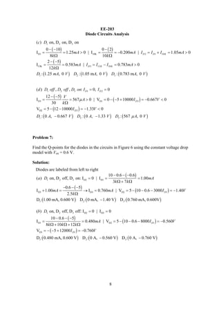 Diode circuits-analysis | PDF
