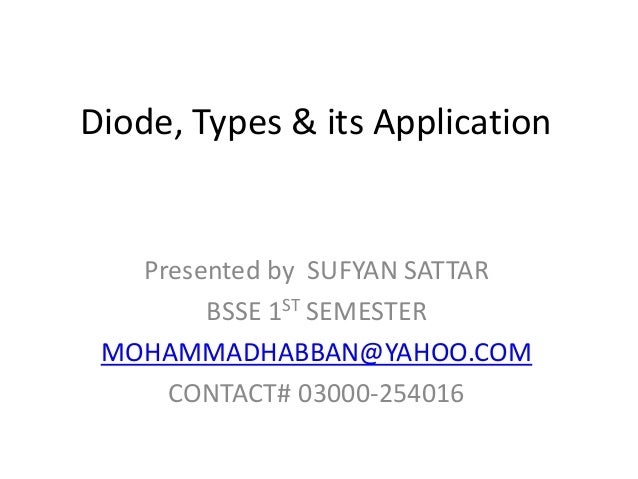 Diode slideshare