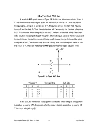 Diode logic crkts | PDF | Physics | Science