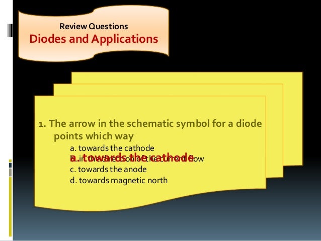 Diode Circuit Symbol With Anode Cathode Labeled