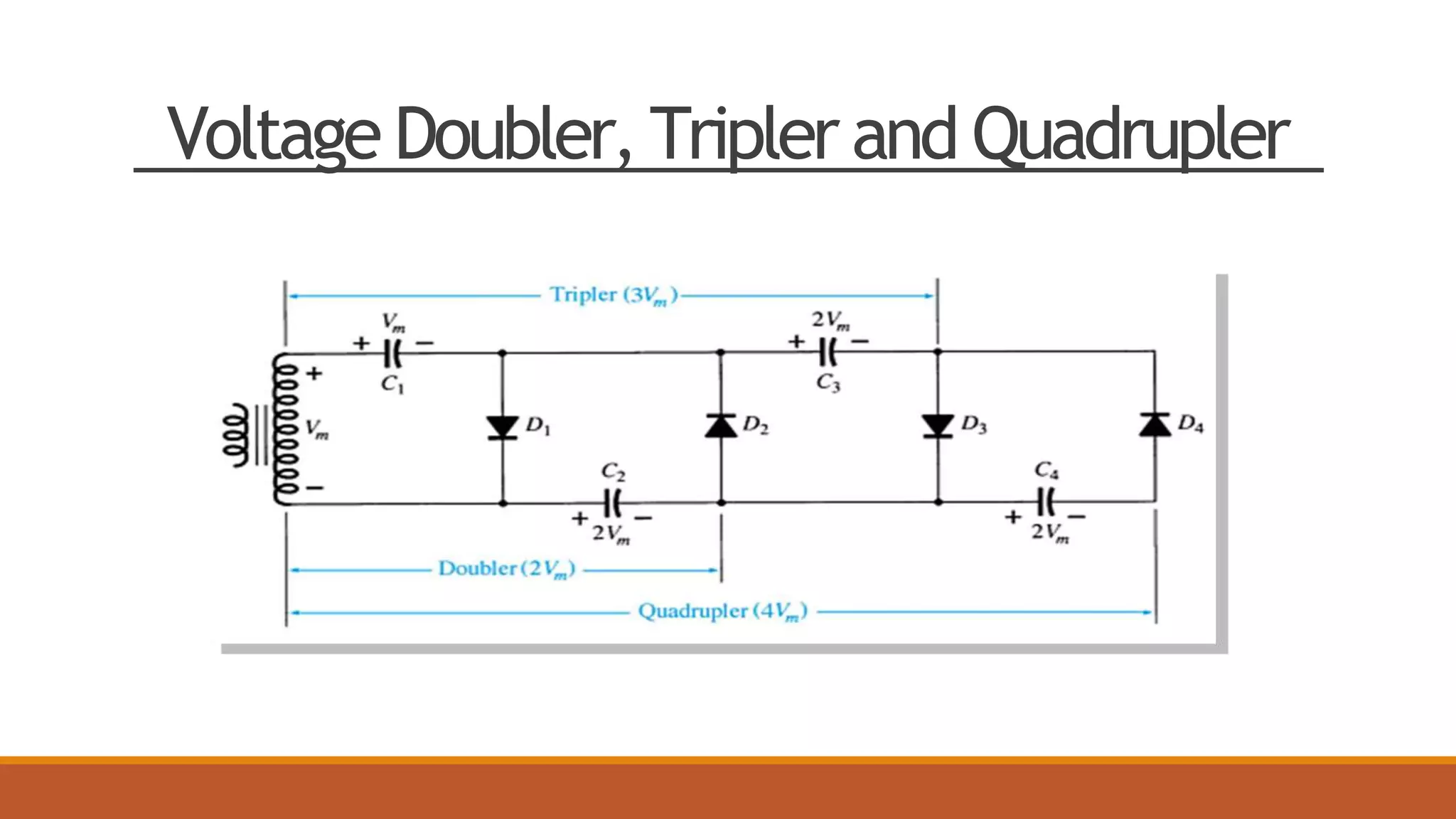 Voltage Doubler, Tripler and Quadrupler
 