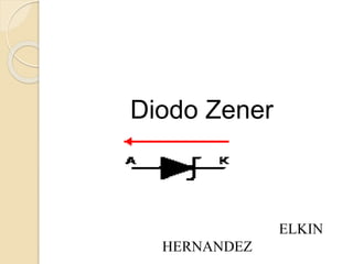 Diodo Zener
ELKIN
HERNANDEZ
 