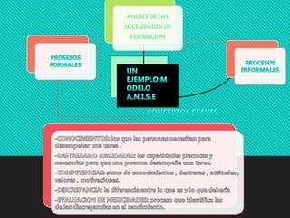 ANLISIS DE LAS
NECESIDADES DE
FORMACION
 