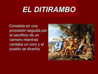 Dioniso y la arquitectura del teatro clásico | PPT