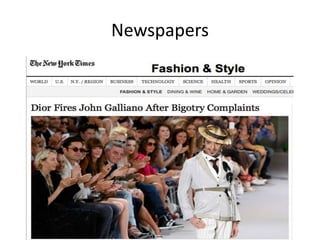 Dior Fires John Galliano After Bigotry Complaints - The New York Times