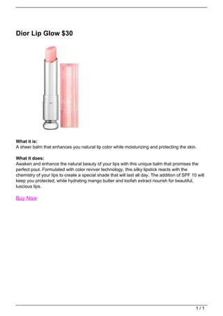 Dior Lip Glow $30