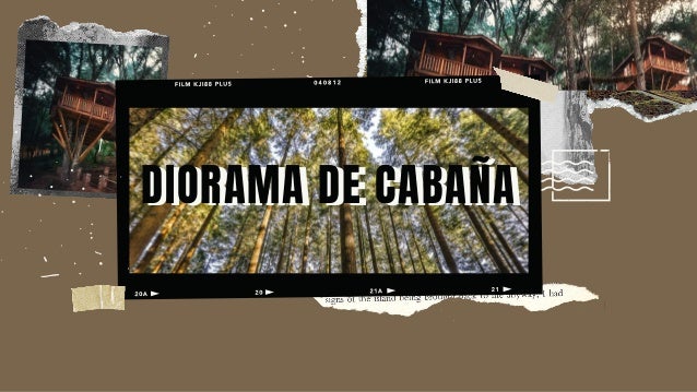 Diorama de cabaña. Mariana Orozco Martinez