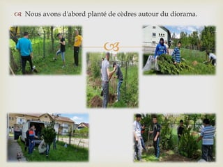 
 Après la plantation d'arbustes, nous avons commencé
la modélisation monticule de terre pour ressembler à
un modèle d'u...