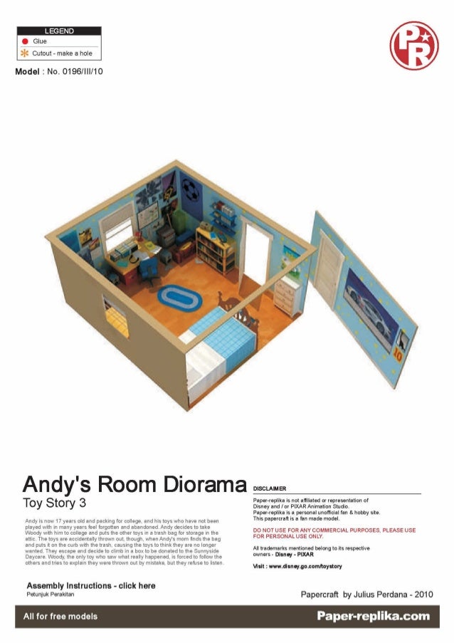 Diorama Quarto Do Andy Toy Story