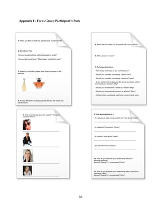 Appendix I - Focus Group Participant’s Pack




                                          36
 