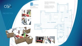 Desarrollo de sistemas de
                                                  vivienda de apartamentos

                                    V IVIENDA     Torre Alba.



OS
DISEÑO Y CONCEPTO



                                                  Realizado en AutoCAD.
                           R
               DISEÑO Y CONCEPTO
                                   Torre alba
                                   Apartamentos
                                                  Modelado en Rhinoceros.
                                                  Renderizado en Vray.
 