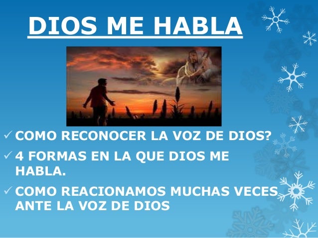 Dios me habla