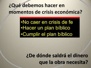¿Qué debemos hacer en momentos de crisis económica? ,[object Object]