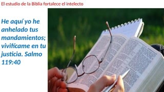 El Poder Transformador del Estudio Profundo de la Biblia y la Fe | PPTX