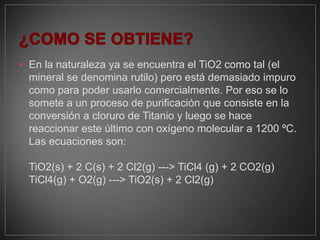 Teo2 Mineral Dioxido de titanio | PPTX