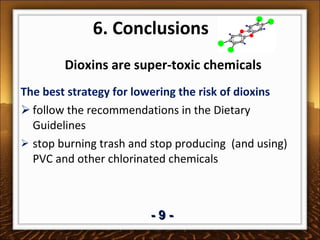 4. Dioxin toxicity and human health effects 