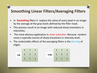 Digital image processing techniques | PPTX