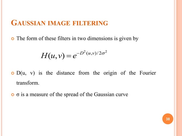 Image filtering in Digital image processing | PPTX