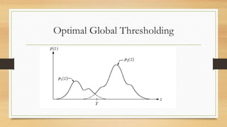 Optimal Global Thresholding
 