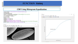Intensity Transformation Functions of image with Matlab | PPTX