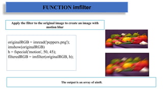 Intensity Transformation Functions of image with Matlab | PPTX