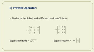Prewitt Edge Detection Operator Python Digital Image Processing Edges Detection Methods | PDF