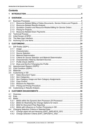 Dip profiles-documentation | PDF